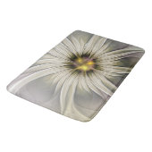 Big Ivory Flower, Abstract Modern Fractal Art Badmat (Gekanteld)