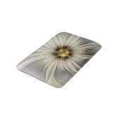 Big Ivory Flower, Abstract Modern Fractal Art Badmat (Gekanteld)