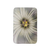 Big Ivory Flower, Abstract Modern Fractal Art Badmat (Voorkant Verticaal)