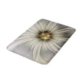Big Ivory Flower, Abstract Modern Fractal Art Badmat (Gekanteld)