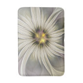 Big Ivory Flower, Abstract Modern Fractal Art Badmat (Voorkant Verticaal)