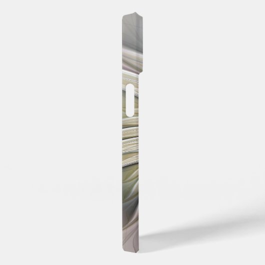 Big Ivory Flower, Abstract Modern Fractal Art Case-Mate iPhone Case (Achterkant / Rechts)