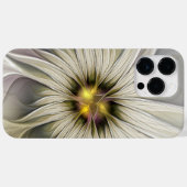 Big Ivory Flower, Abstract Modern Fractal Art Case-Mate iPhone Case (Achterkant (horizontaal))