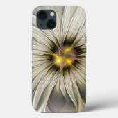 Big Ivory Flower, Abstract Modern Fractal Art Case-Mate iPhone Case (Achterkant)