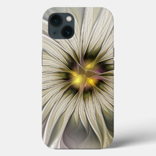 Big Ivory Flower, Abstract Modern Fractal Art Case-Mate iPhone Case