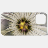Big Ivory Flower, Abstract Modern Fractal Art Case-Mate iPhone Case (Achterkant (horizontaal))