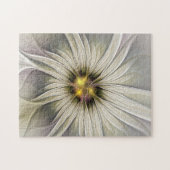 Big Ivory Flower, Abstract Modern Fractal Art Legpuzzel (Horizontaal)