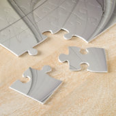 Big Ivory Flower, Abstract Modern Fractal Art Legpuzzel (Zijkant)