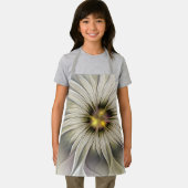 Big Ivory Flower, Abstract Modern Fractal Art Schort (Insitu)