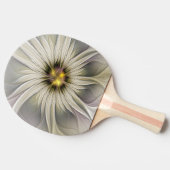 Big Ivory Flower, Abstract Modern Fractal Art Tafeltennisbatje (Zijkant)