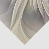 Big Ivory Flower, Abstract Modern Fractal Art Tissuepapier (Detail)