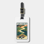 Big Jacks Creek Idaho Kleuren Bagagelabel (Voorkant verticaal)