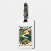 Big Jacks Creek Idaho Kleuren Bagagelabel (Achterkant verticaal)