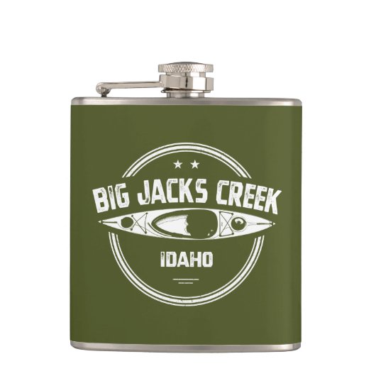 Big Jacks Creek Wild en de Schilderachtig rivier d Heupfles (Voorkant)