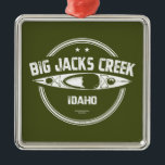 Big Jacks Creek Wild en de Schilderachtig rivier d Metalen Ornament<br><div class="desc">Big Jacks Creek ligt in Owyhee County,  Idaho. Vanaf het noorden van Riddle stroomt het noordelijk en oostelijk door de Big Jacks Creek Wilderness,  die uiteindelijk naar de Bruneau-rivier stroomt.</div>