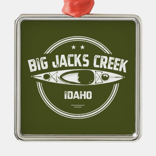 Big Jacks Creek Wild en de Schilderachtig rivier d Metalen Ornament (Voorkant)