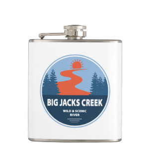 Big Jacks Creek Wild en de Schilderachtig rivier I Heupfles