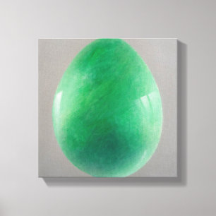 Big Jade Egg Canvas Afdruk