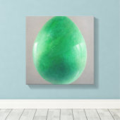 Big Jade Egg Canvas Afdruk (Insitu (Houten vloer))