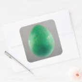 Big Jade Egg Vierkante Sticker (Envelop)