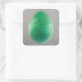 Big Jade Egg Vierkante Sticker (Tas)