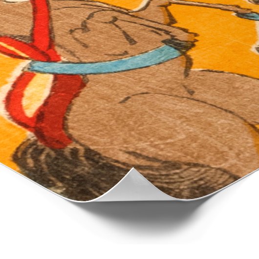 Big Japanese Circus woodblock print (Hoek)