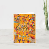 Big Japanese Circus woodblock print Kaart (Voorkant)