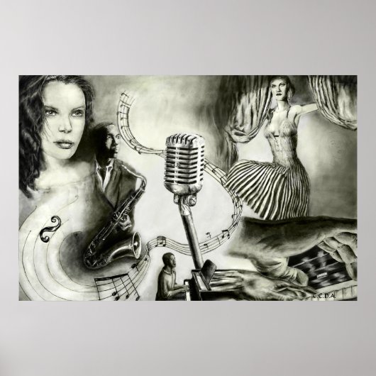 Big jazz 4 36 x 24' poster (Voorkant)