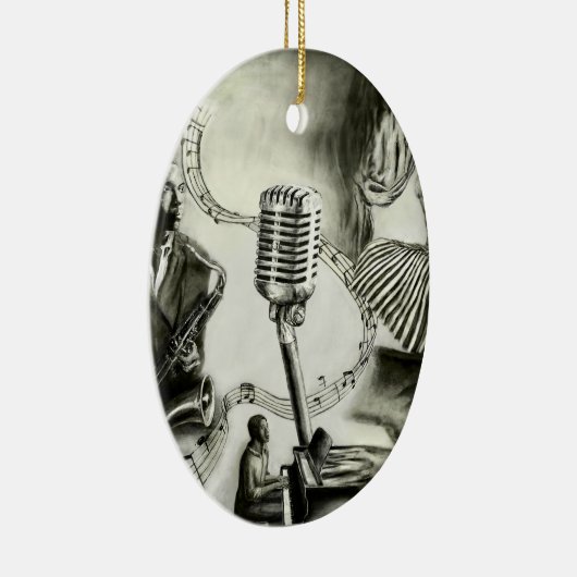 Big Jazz Keramisch Ornament (Rechts)