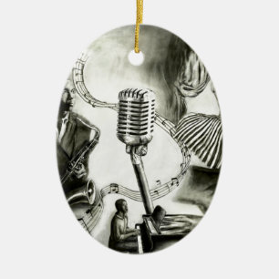 Big Jazz Keramisch Ornament