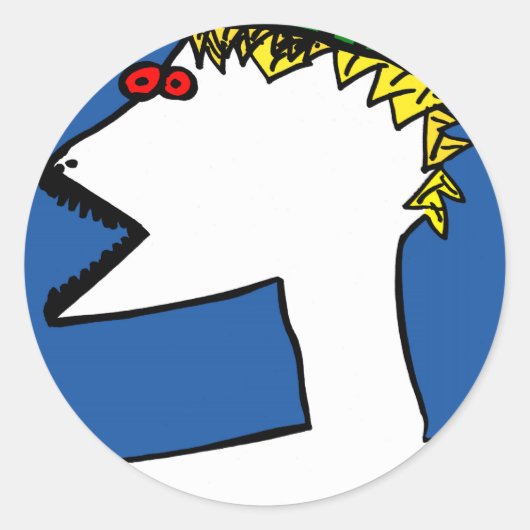 Big Jim JHgrafics Ronde Sticker (Voorkant)