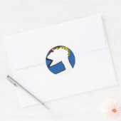 Big Jim JHgrafics Ronde Sticker (Envelop)