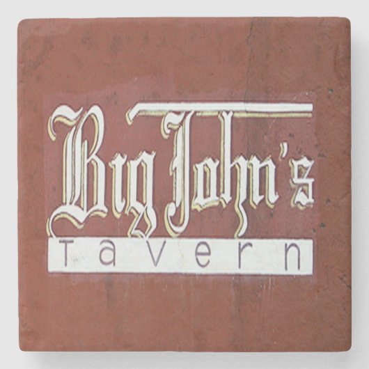 Big John's Tavern Charleston, SC. Stenen Onderzetter (Voorkant)