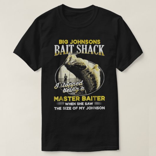 Big Johnsons Bait Shack Funny Tshirt (Design voorkant)