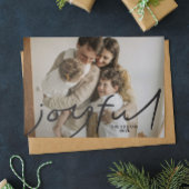 Big Joy Holiday Fotokaart - zwart Kaart