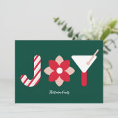 Big Joy Pine Green Holiday Card Kaart (Staand voorkant)