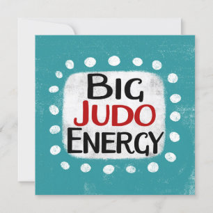 Big Judo Energy Wenskaart Kaart