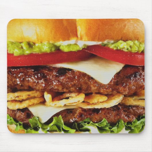 Big Juicy Cheeseburger Muismat (Voorkant)