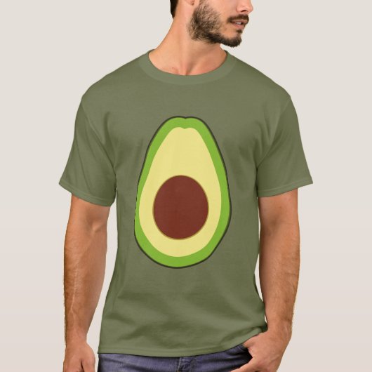 Big Jumbo Avocado Lazy Costume T-shirt (Voorkant)