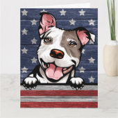 Big Kaart Patriotic Pit Bull (Voorkant)