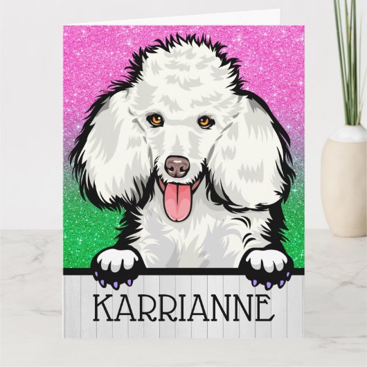 Big Kaart Poodle (Voorkant)
