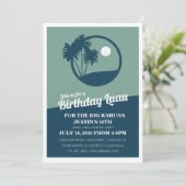Big Kahuna BBQ Verjaardag Uitnodiging (Staand voorkant)