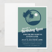 Big Kahuna BBQ Verjaardag Uitnodiging (Voorkant / Achterkant)