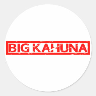 Big Kahuna Stamp Ronde Sticker