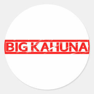 Big Kahuna Stamp Ronde Sticker