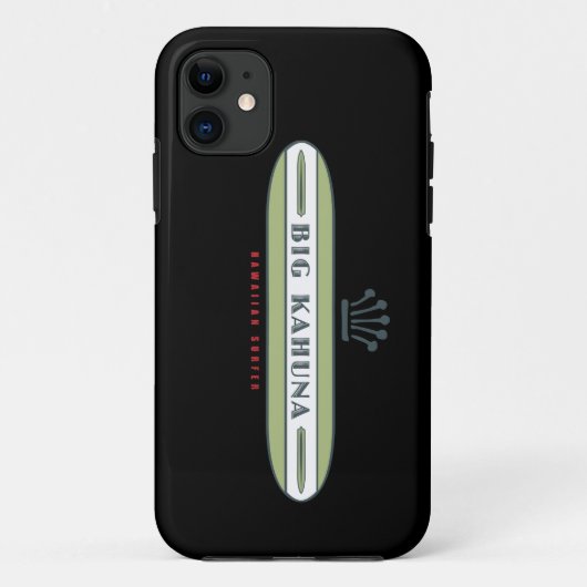 Big Kahuna Straight HI Surfer Case-Mate iPhone Case (Achterkant)