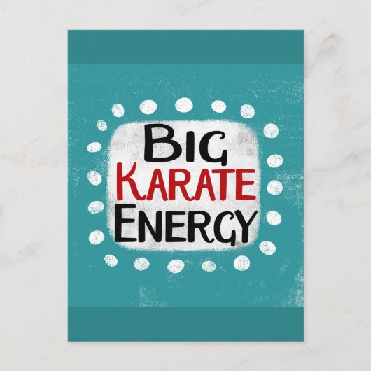 Big Karate Energy Briefkaart (Voorkant)