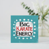 Big Karate Energy Wenskaart Kaart (Staand voorkant)