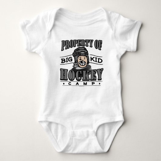 Big Kind Hockey Camp Black Helmet Romper (Voorkant)