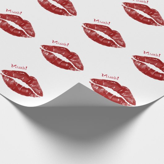 Big Kiss - Muah! Cadeaupapier (Hoek)